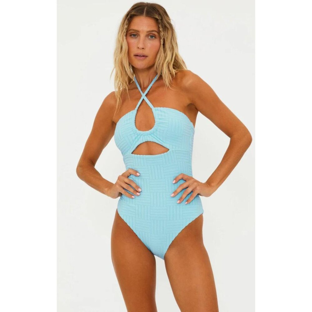 NWT Phoenix One Piece in Blueberry Ice Terry